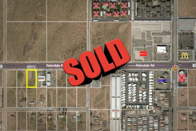 1 Acre Commercial Land Palmdale Rd Victorville Sold