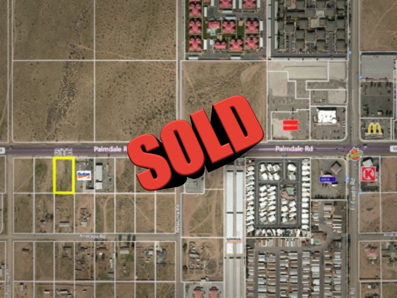 1 Acre of Commercial Land Palmdale Rd Victorville, CA Sold