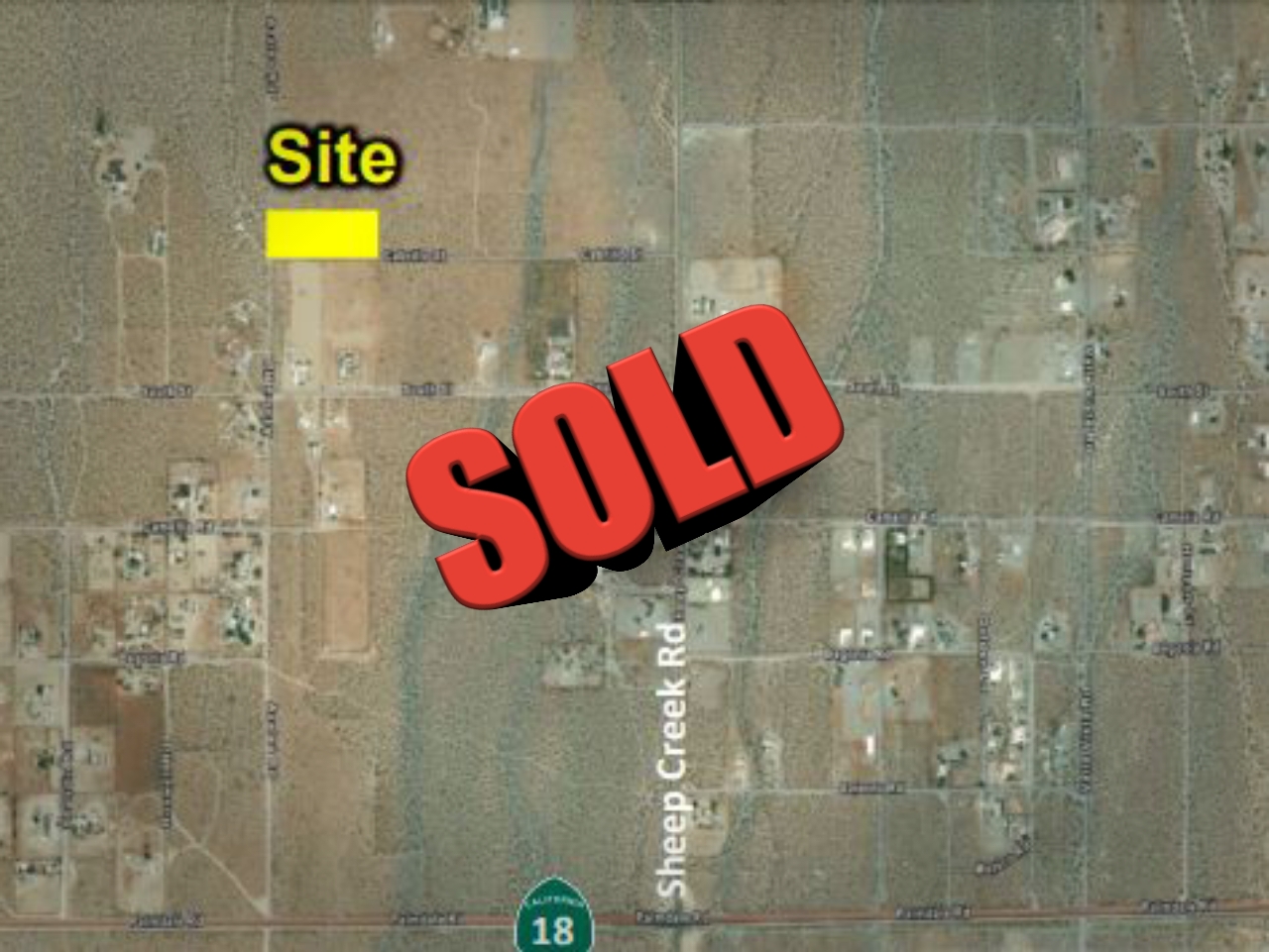 4.36 Acres of land on Cabrillo Street in Phelan, CA Sold