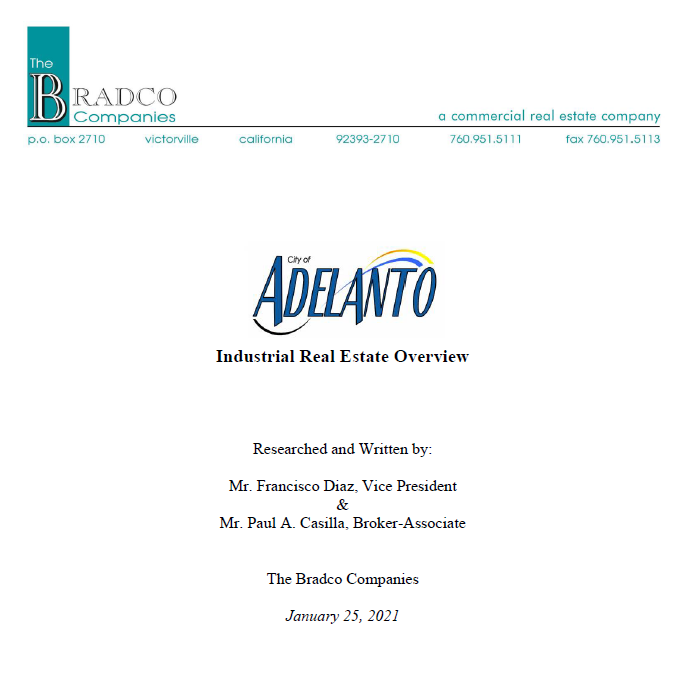 Adelanto Industrial Report